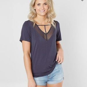 Strappy V-Neck T-Shirt